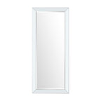 Specchio a figura intera in finto legno per un riflesso nitido e completo e per migliorare l'atmosfera della stanza - Argento - Figura intera