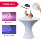 Tavolo da cocktail a LED Mixoy con colori cangianti, tavolo da vino luminoso ricaricabile, tavolo da pub senza fili, arredamento per la casa, patio, piscina
