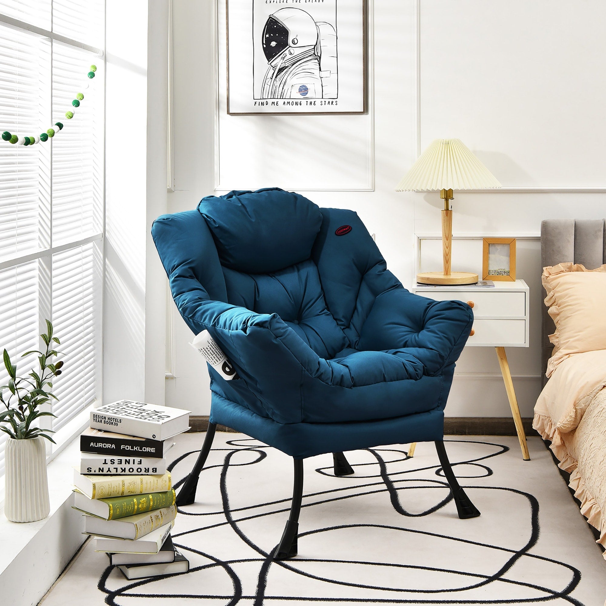 Poltrona moderna Lazy Chair Accent Lounge Chair Divano singolo