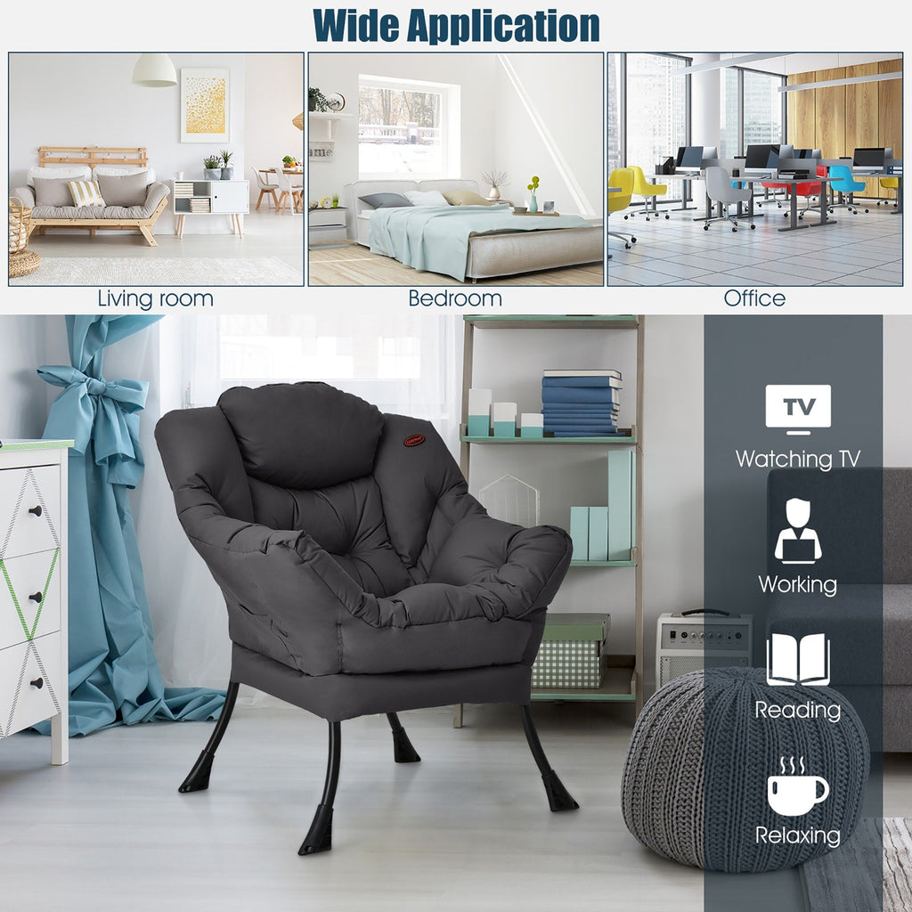 Poltrona moderna Lazy Chair Accent Lounge Chair Divano singolo