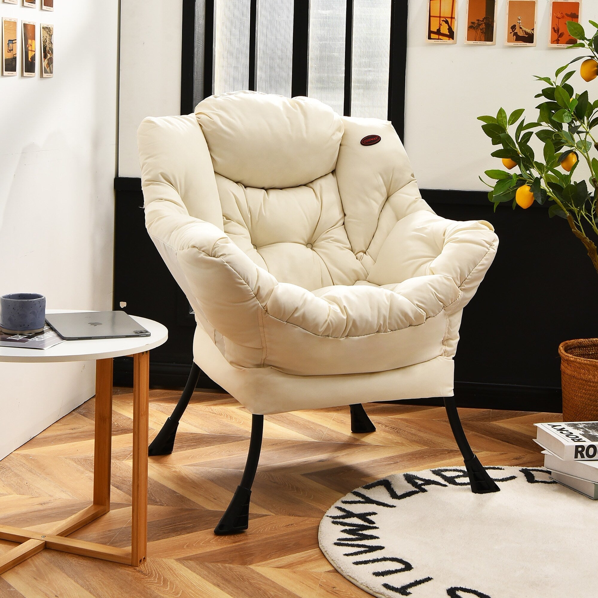 Poltrona moderna Lazy Chair Accent Lounge Chair Divano singolo