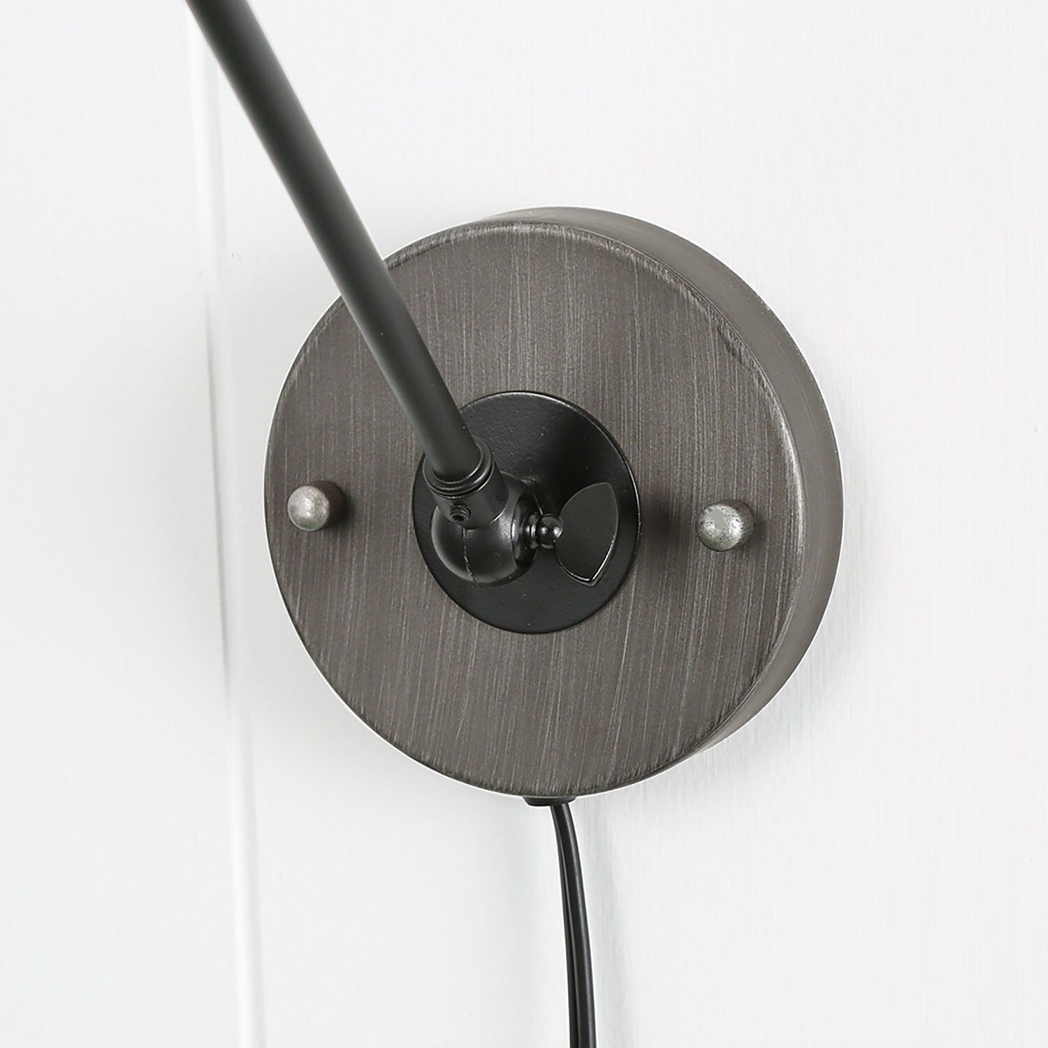 Set di 2 applique da parete moderne con braccio girevole regolabile e cablaggio elettrico