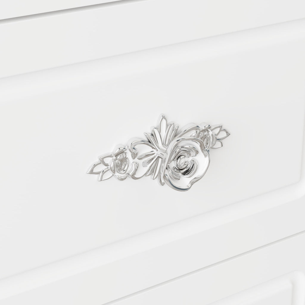 Specchio da trucco pieghevole moderno bianco con illuminazione regolabile - 40,2x54,1