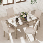 Set da pranzo Morden Fort Farmhouse con tavolo rettangolare e sedia, 5 pezzi