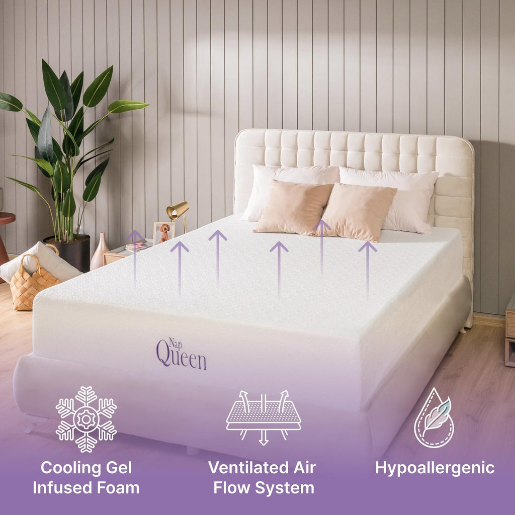 Materasso in memory foam con gel rinfrescante NapQueen Elizabeth 10