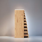 Mobiletto stretto in legno a 9 cassetti con cassetti scorrevoli e ripiano superiore portaoggetti