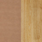 Sgabello da bar o da bancone in similpelle Nathan James Cohen, struttura in legno massello con poggiapiedi e schienale in pelle intrecciata