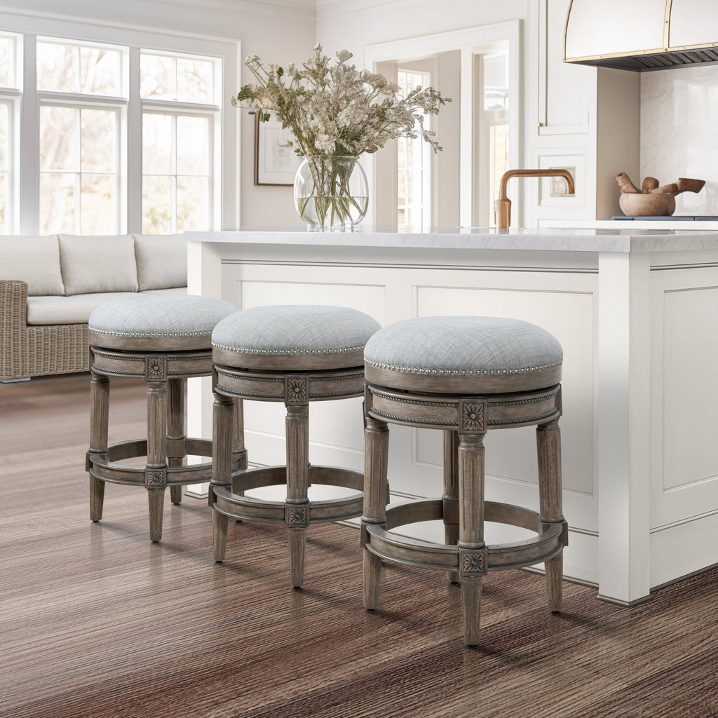 Sgabello da bar girevole senza schienale Chapman 26 per bancone New Ridge Home Goods - Altezza bancone