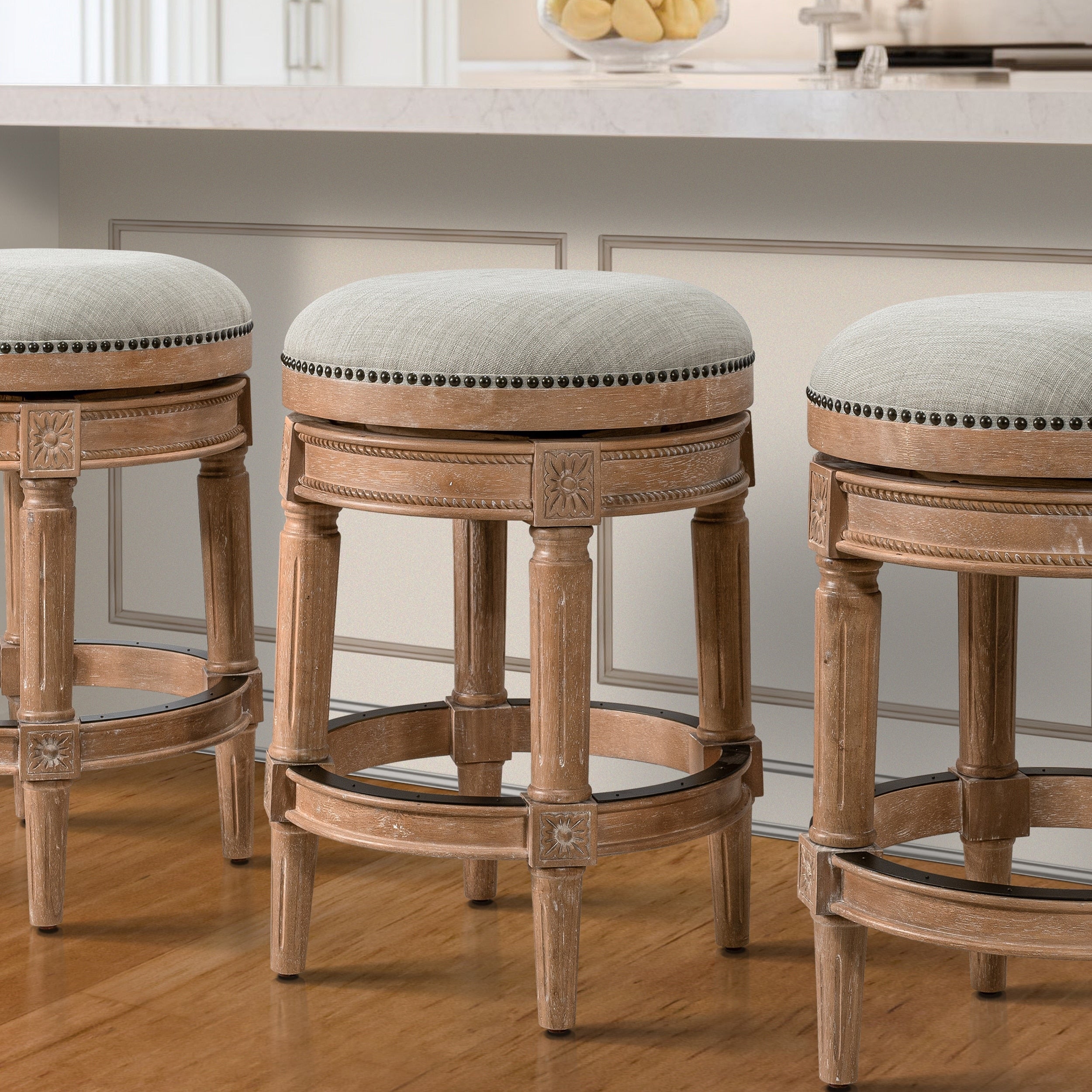 Sgabello da bar girevole senza schienale Chapman 26 per bancone New Ridge Home Goods - Altezza bancone