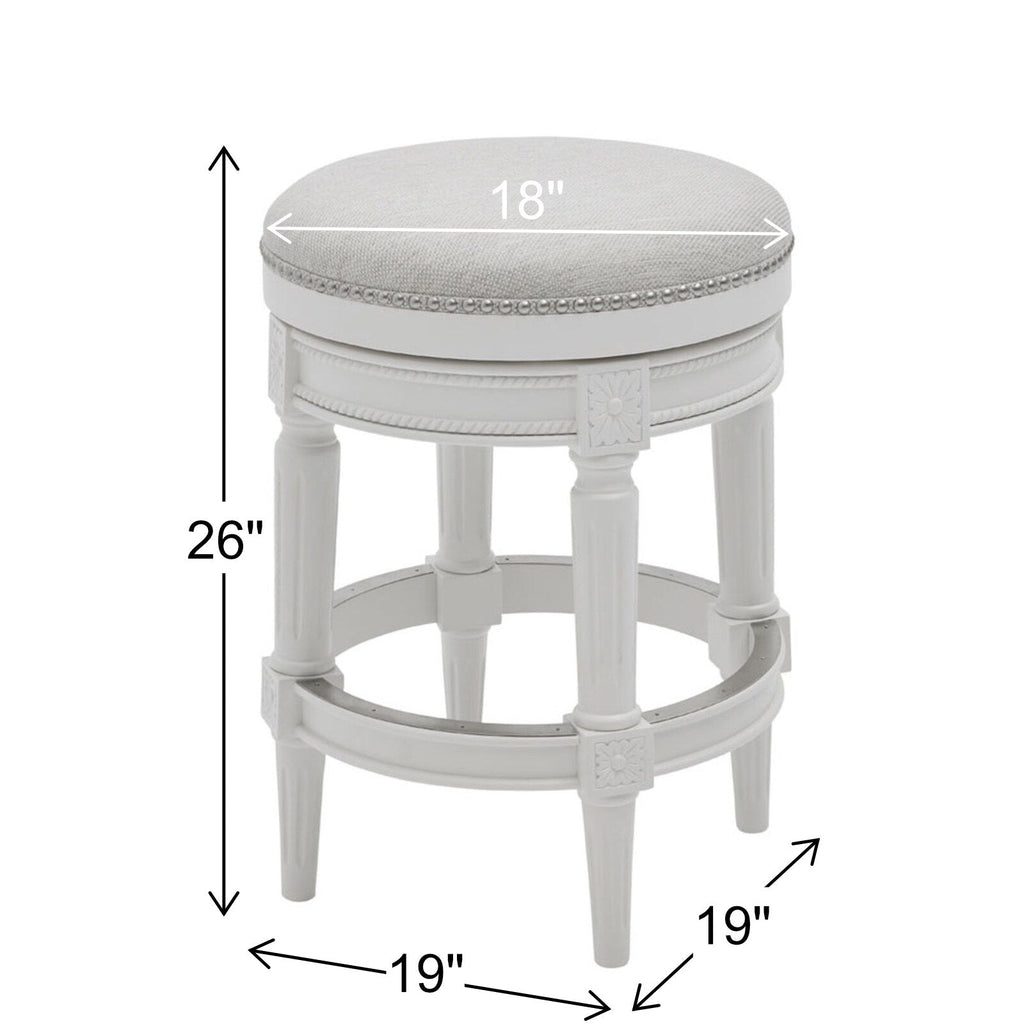 Sgabello da bar girevole senza schienale Chapman 26 per bancone New Ridge Home Goods - Altezza bancone