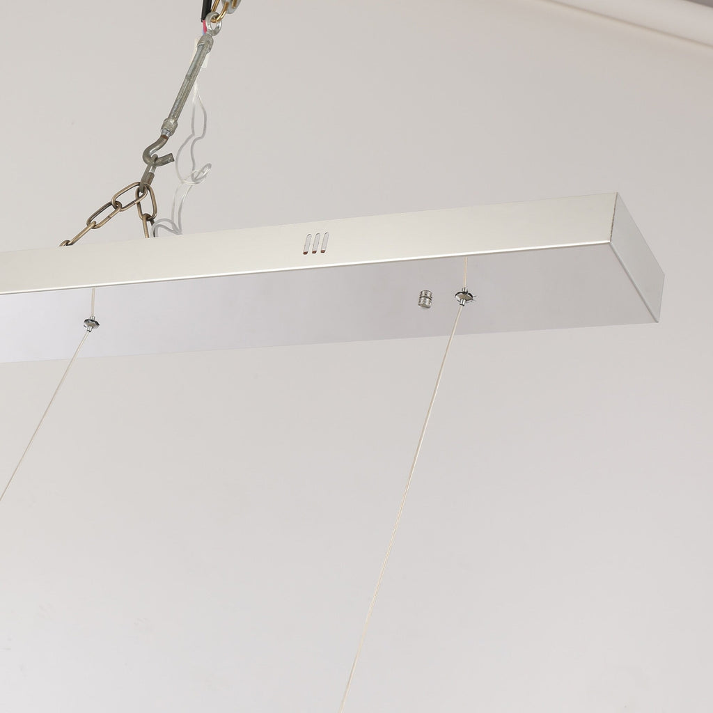 Lampadario a LED in acciaio inossidabile di lusso nordico con luci a sospensione per sala da pranzo