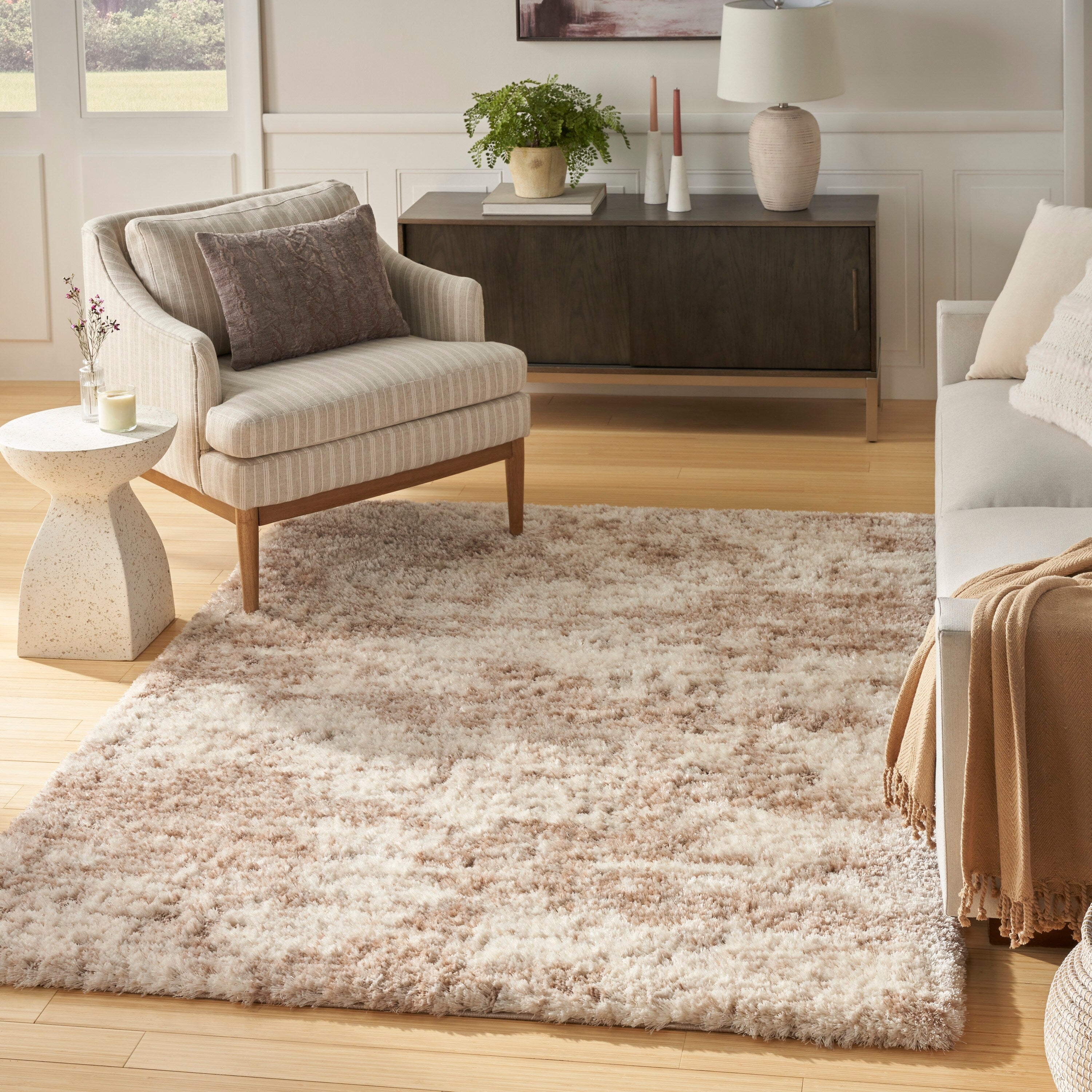Tappeto Nourison Luxurious Shag Abstract Glam Ultra Plush Pile