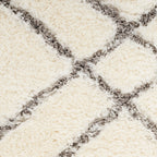 Tappeto geometrico astratto in pelo ultra morbido di Nourison, lussuoso