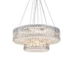 Lampadario moderno rotondo in cristallo OYIPRO da 6/8/12 luci a forma di tamburo per isola cucina