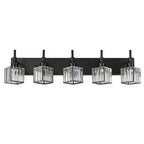 Ora Modern, lampade da bagno in cristallo dimmerabili sopra lo specchio, luci glamour per il bagno