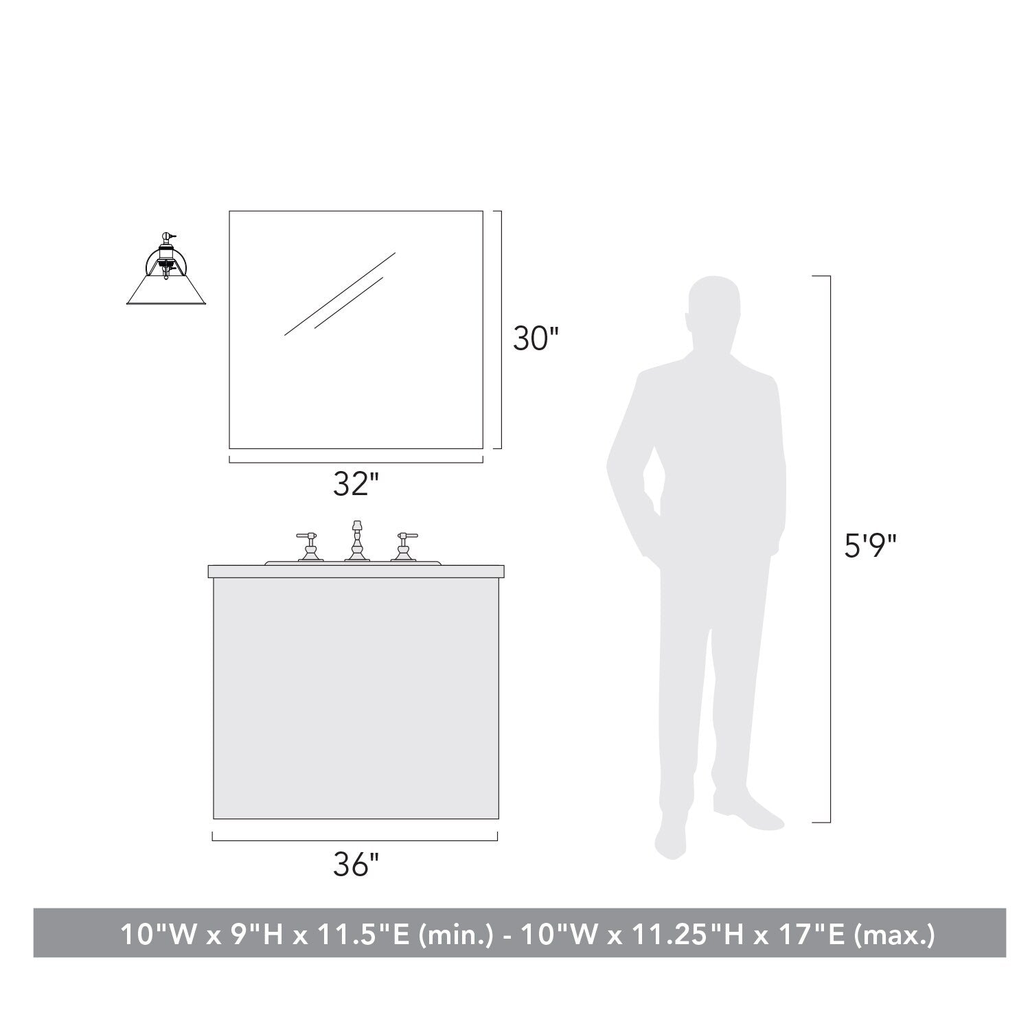 Applique da parete snodabile Orwell a 1 luce
