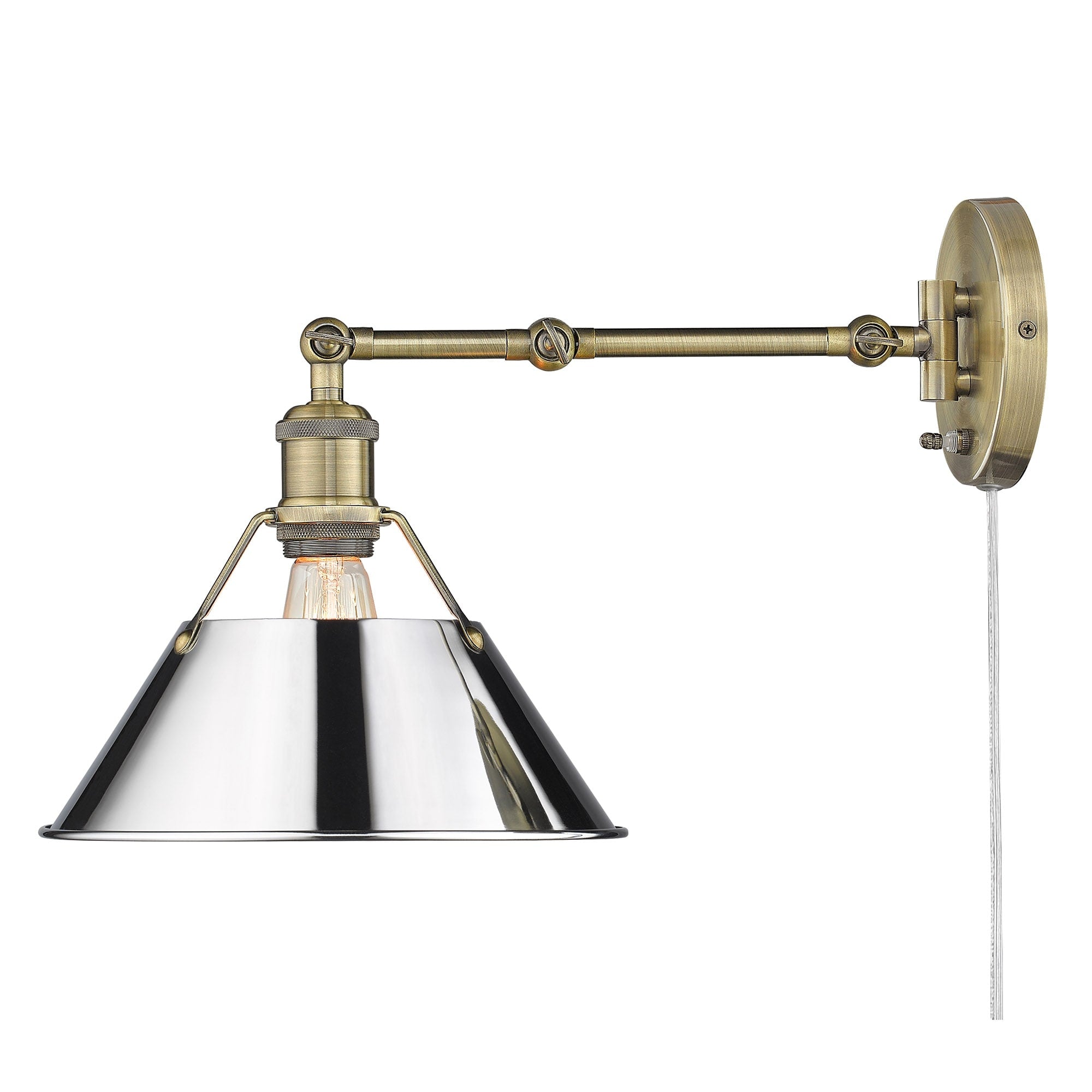 Applique da parete snodabile Orwell a 1 luce