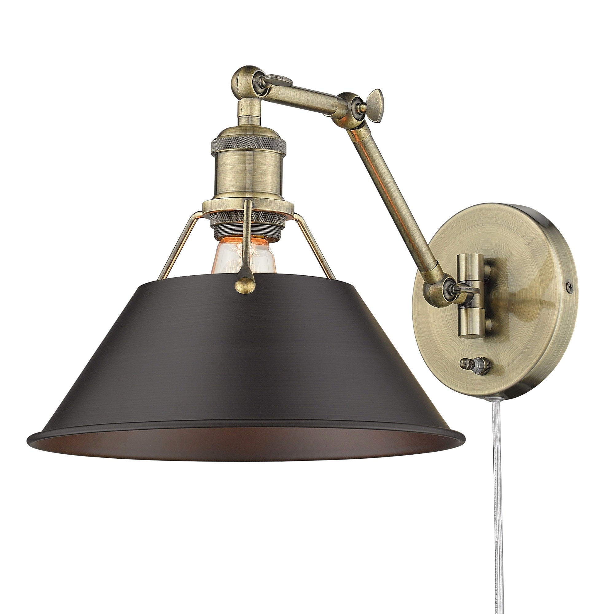 Applique da parete snodabile Orwell a 1 luce