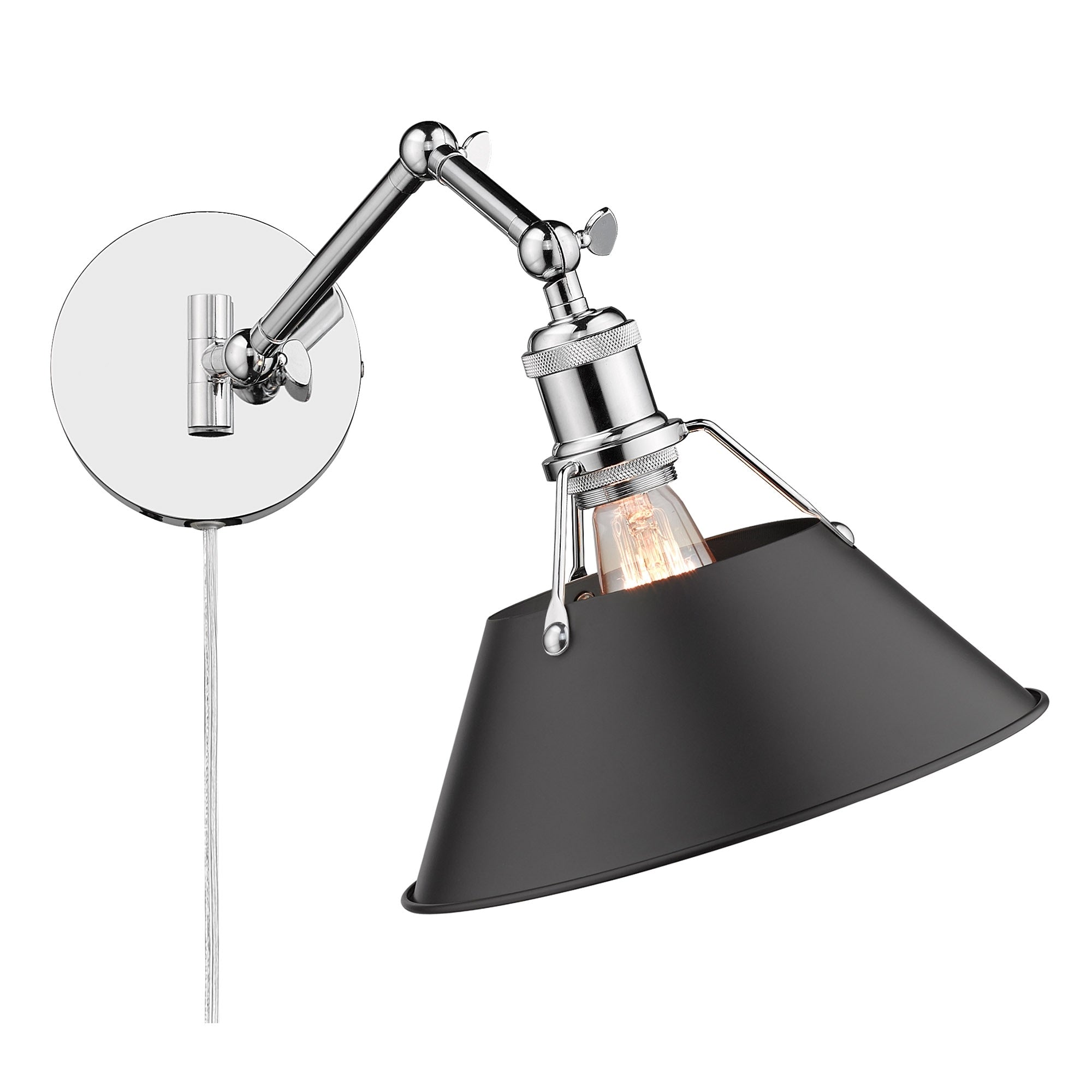 Applique da parete snodabile Orwell a 1 luce