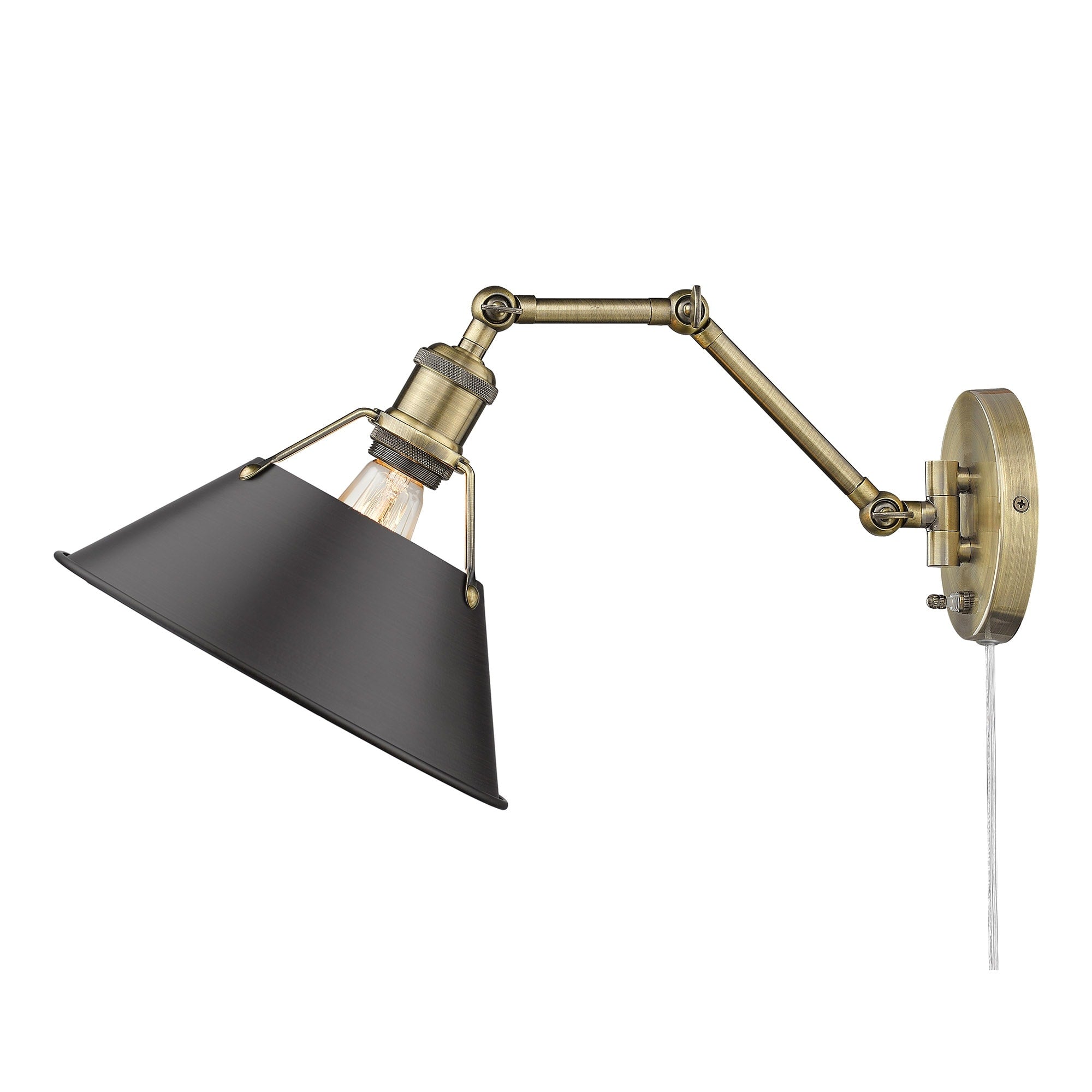Applique da parete snodabile Orwell a 1 luce