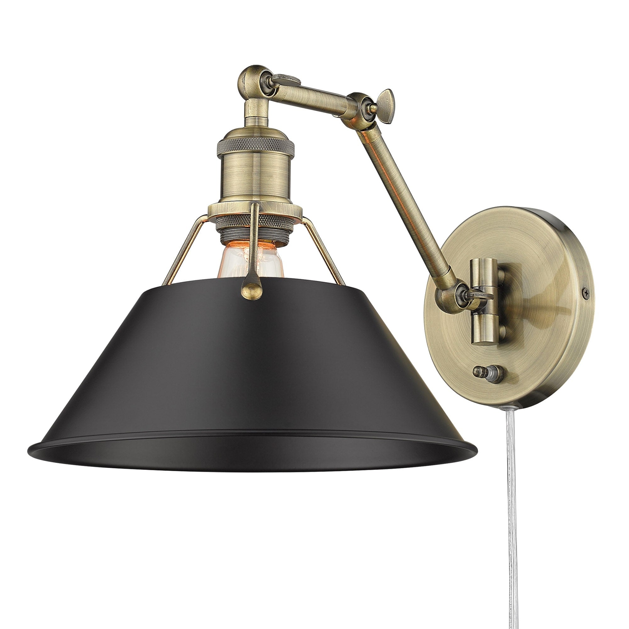 Applique da parete snodabile Orwell a 1 luce