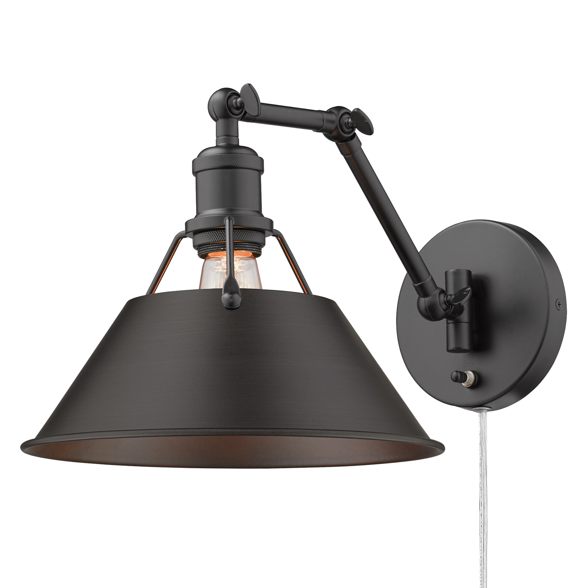 Applique da parete snodabile Orwell a 1 luce