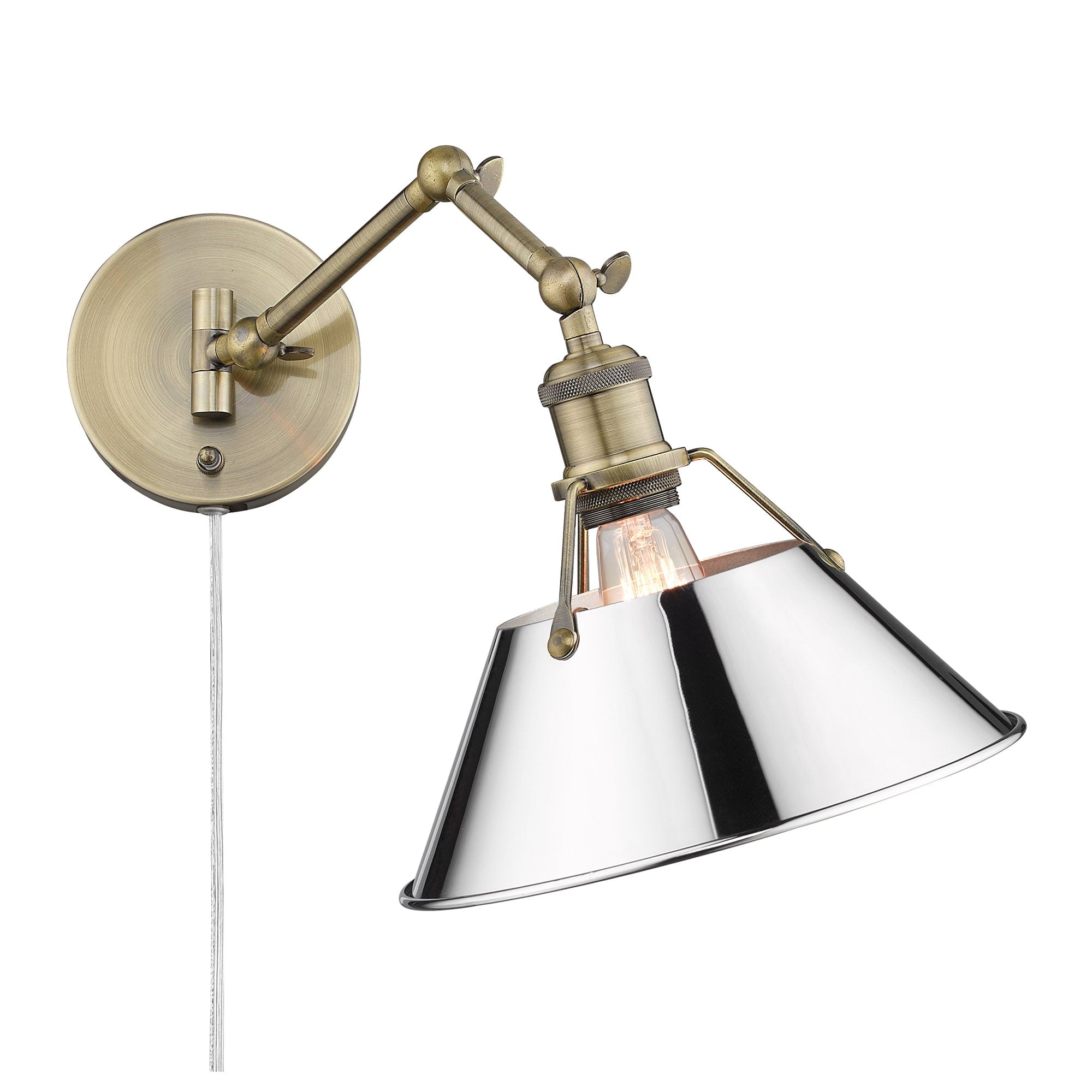 Applique da parete snodabile Orwell a 1 luce