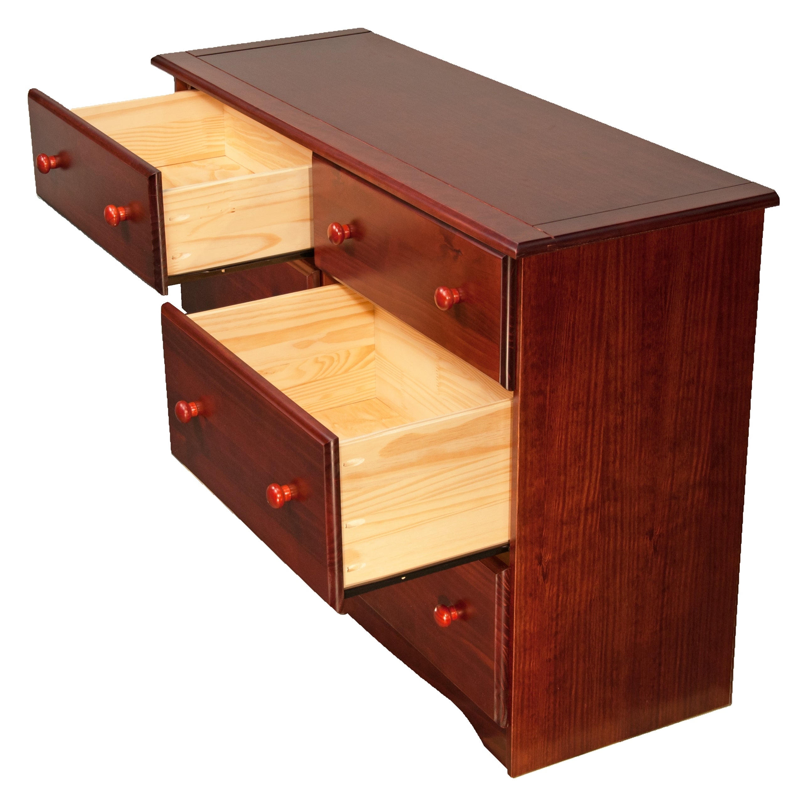 Comò a 6 cassetti in legno massello al 100% di Palace Imports