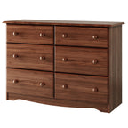 Comò a 6 cassetti in legno massello al 100% di Palace Imports