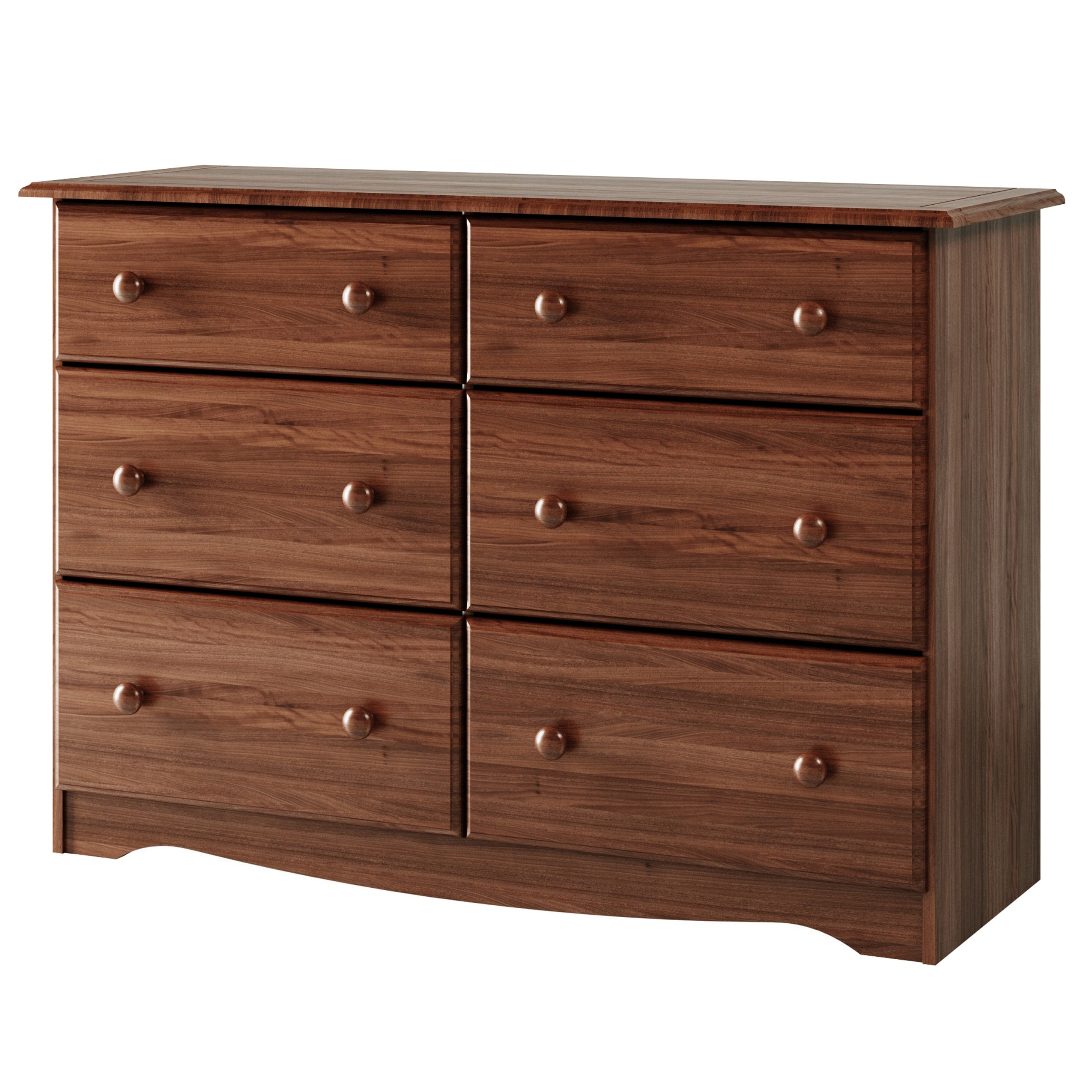 Comò a 6 cassetti in legno massello al 100% di Palace Imports