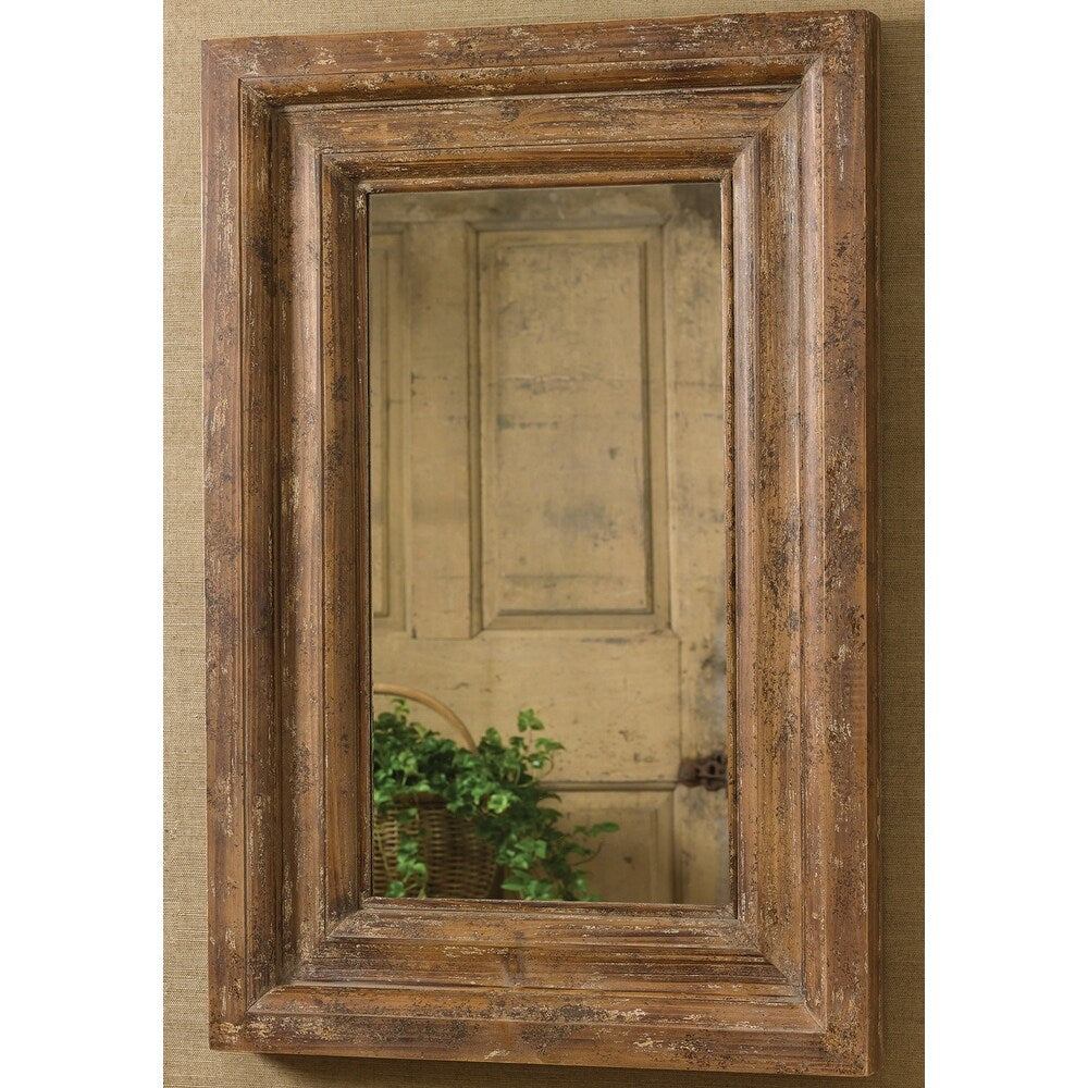 Specchio in legno anticato Park Designs 36H - Marrone - 36H x 24W x 2,75D