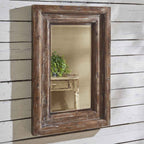Specchio in legno anticato Park Designs 36H - Marrone - 36H x 24W x 2,75D