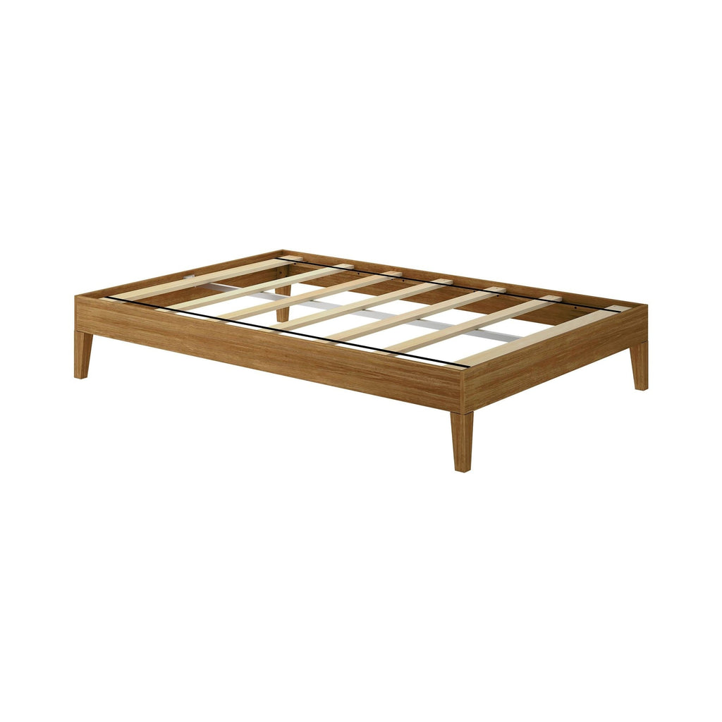 Letto a piattaforma full-size con travi e assi