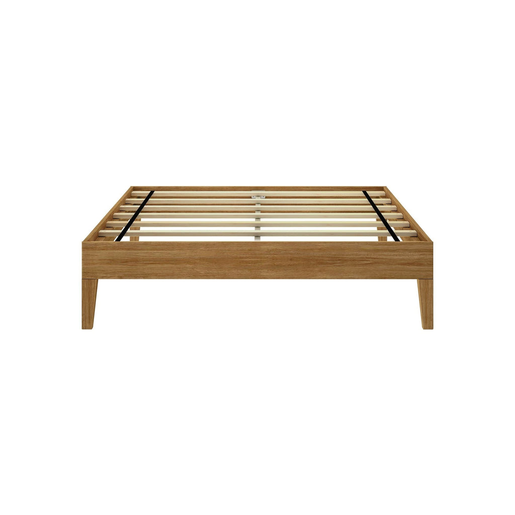 Letto a piattaforma full-size con travi e assi