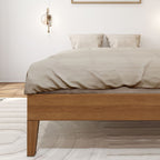 Letto a piattaforma full-size con travi e assi