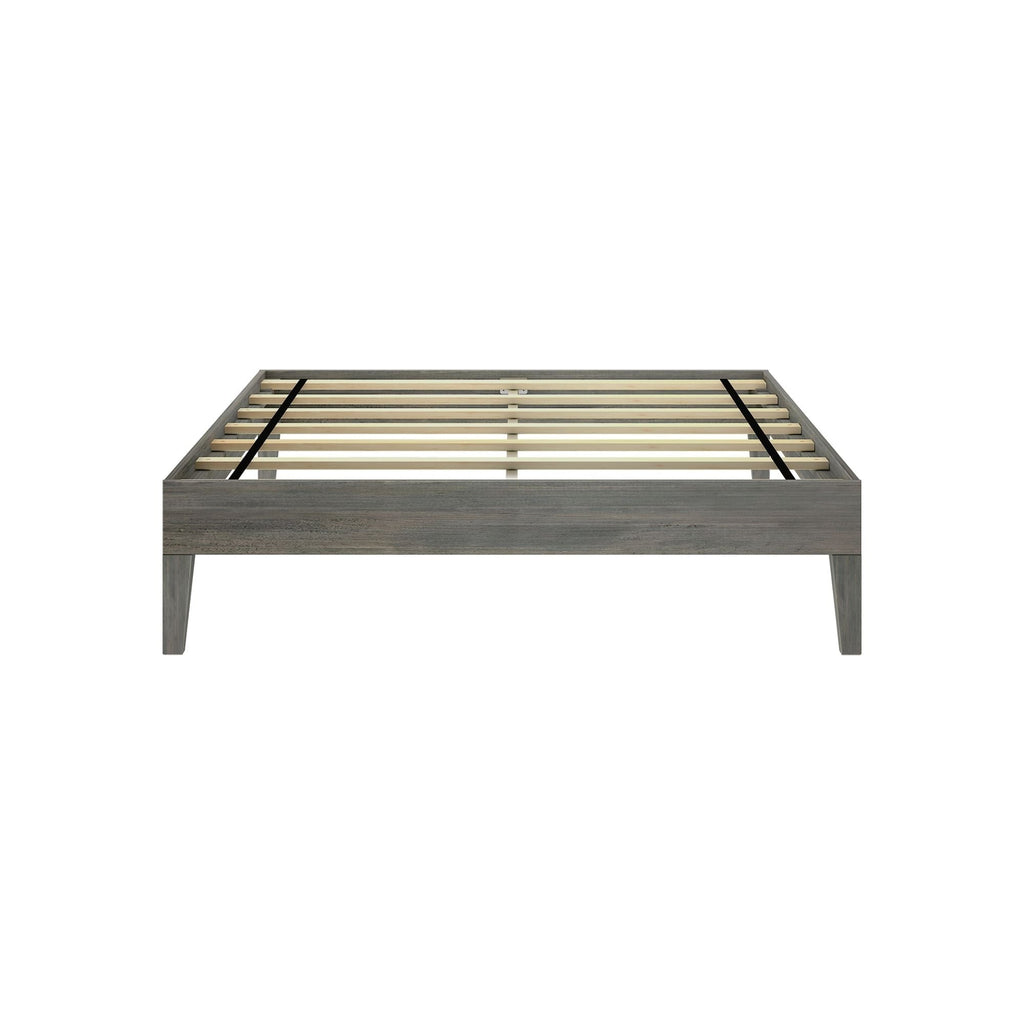 Letto a piattaforma full-size con travi e assi