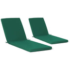 Cuscini per chaise longue da esterno Polytrends resistenti allo sbiadimento e adatti a tutte le stagioni - (set da 2)