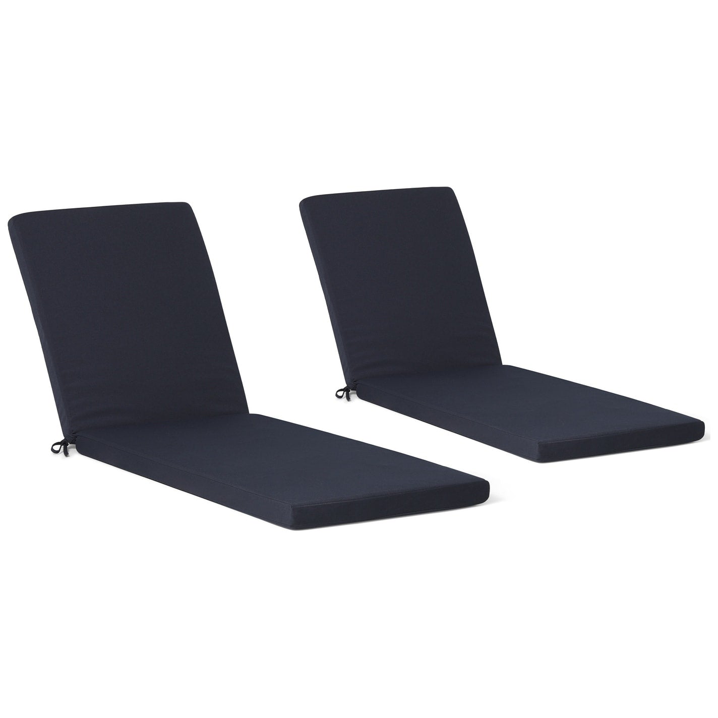 Cuscini per chaise longue da esterno Polytrends resistenti allo sbiadimento e adatti a tutte le stagioni - (set da 2)