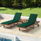 Cuscini per chaise longue da esterno Polytrends resistenti allo sbiadimento e adatti a tutte le stagioni - (set da 2)