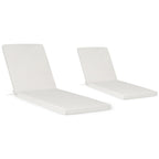 Cuscini per chaise longue da esterno Polytrends resistenti allo sbiadimento e adatti a tutte le stagioni - (set da 2)