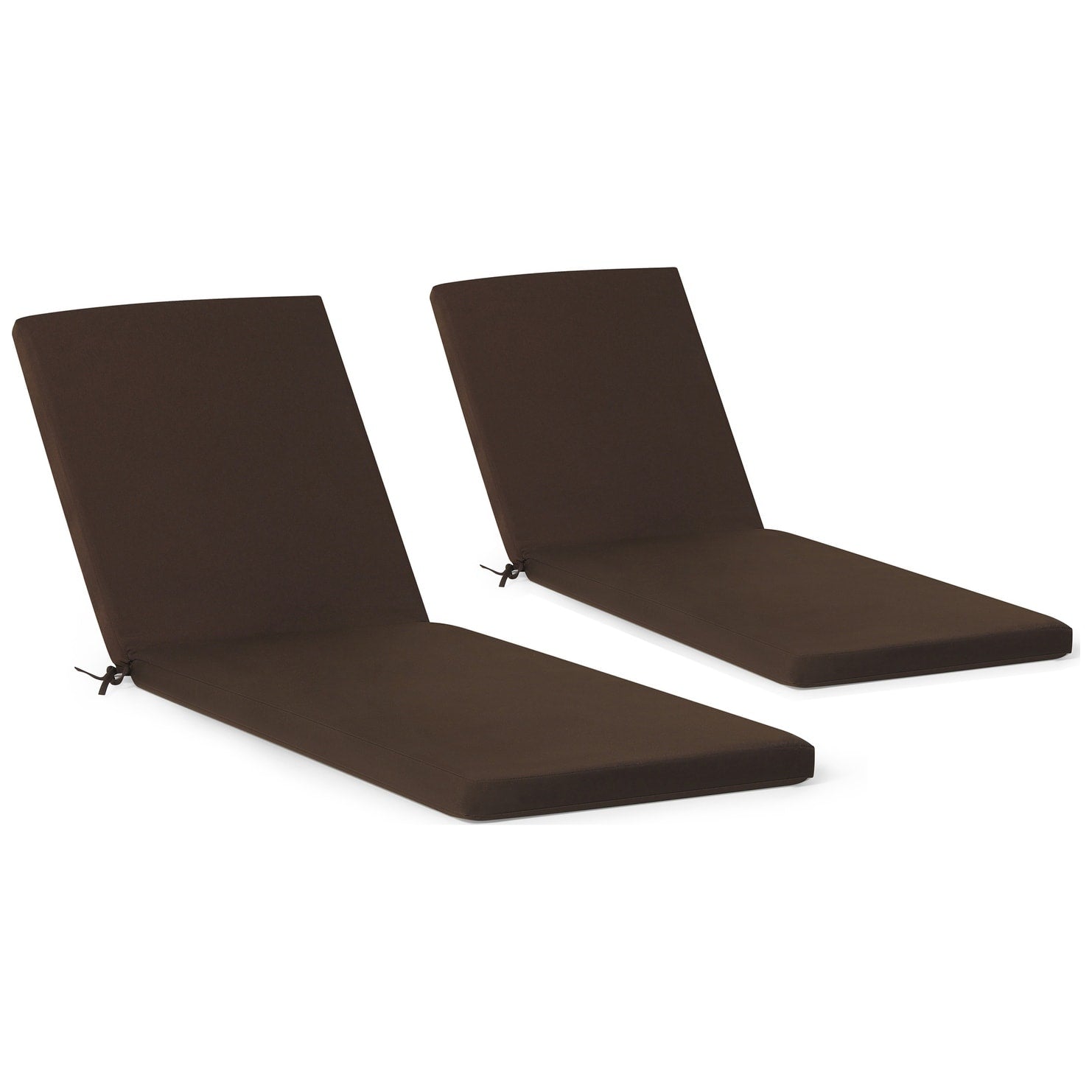 Cuscini per chaise longue da esterno Polytrends resistenti allo sbiadimento e adatti a tutte le stagioni - (set da 2)