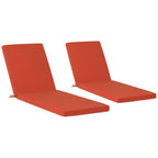 Cuscini per chaise longue da esterno Polytrends resistenti allo sbiadimento e adatti a tutte le stagioni - (set da 2)