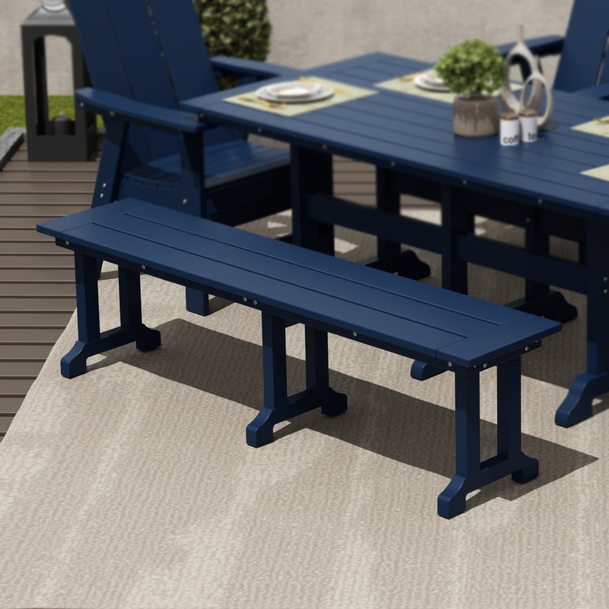 Panca da esterno Polytrends Laguna Hdpe All Weather Patio 65