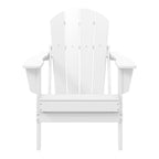Sedia Adirondack pieghevole per esterni e patio, resistente allo sbiadimento e a tutte le condizioni atmosferiche, Polytrends Laguna