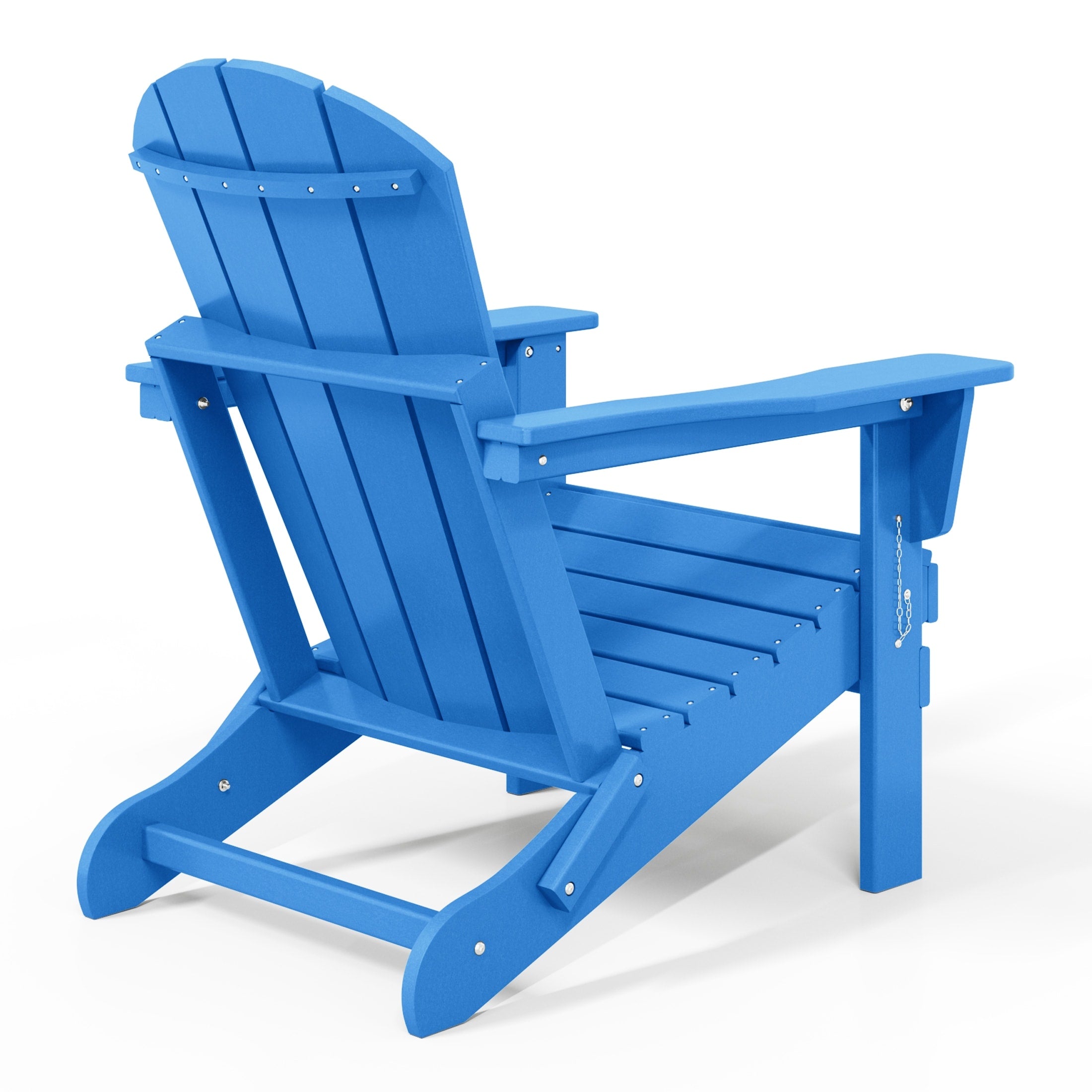 Sedia Adirondack pieghevole per esterni e patio, resistente allo sbiadimento e a tutte le condizioni atmosferiche, Polytrends Laguna