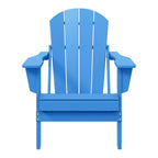 Sedia Adirondack pieghevole per esterni e patio, resistente allo sbiadimento e a tutte le condizioni atmosferiche, Polytrends Laguna