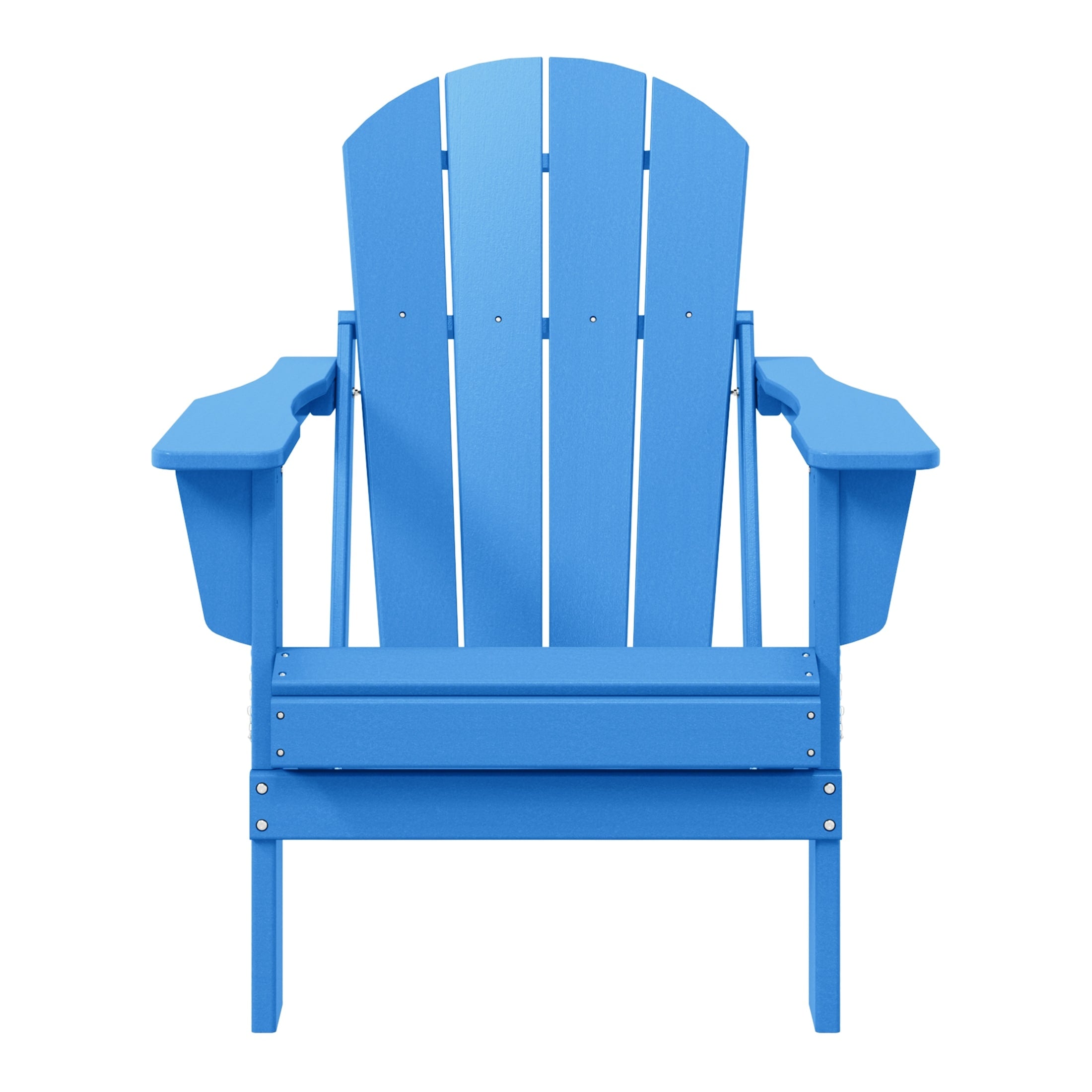 Sedia Adirondack pieghevole per esterni e patio, resistente allo sbiadimento e a tutte le condizioni atmosferiche, Polytrends Laguna