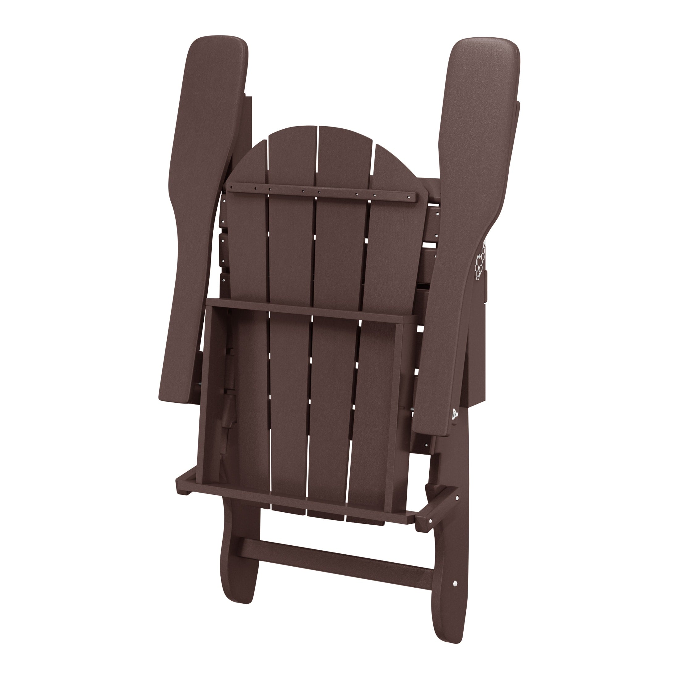 Sedia Adirondack pieghevole per esterni e patio, resistente allo sbiadimento e a tutte le condizioni atmosferiche, Polytrends Laguna