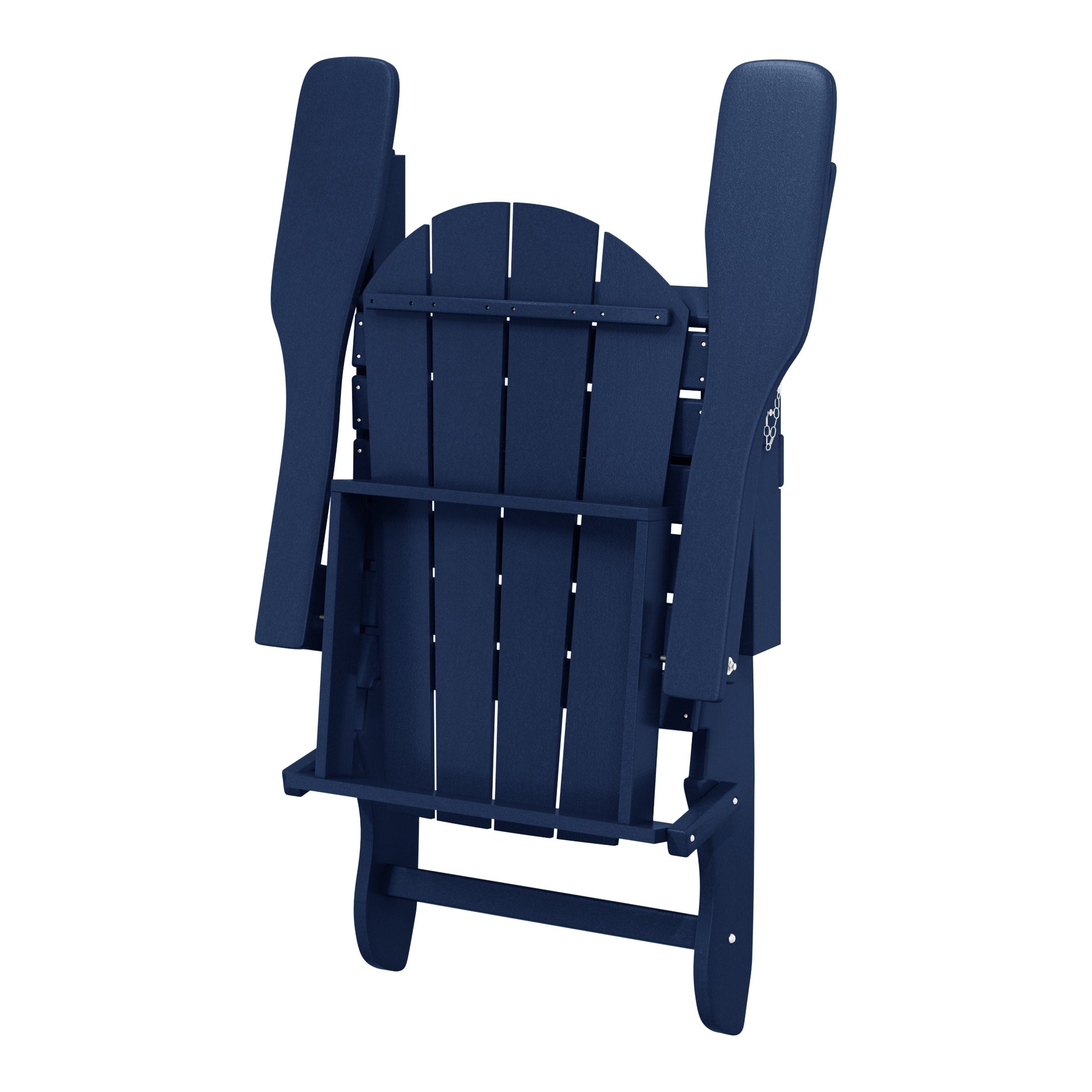 Sedia Adirondack pieghevole per esterni e patio, resistente allo sbiadimento e a tutte le condizioni atmosferiche, Polytrends Laguna