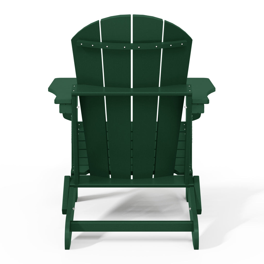 Sedia Adirondack pieghevole per esterni e patio, resistente allo sbiadimento e a tutte le condizioni atmosferiche, Polytrends Laguna